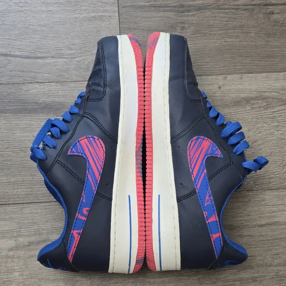 Air Force 1 '07 Nike Dark Blue White Mens 8 Streetwear Athleisure Sporty - Picture 12 of 13